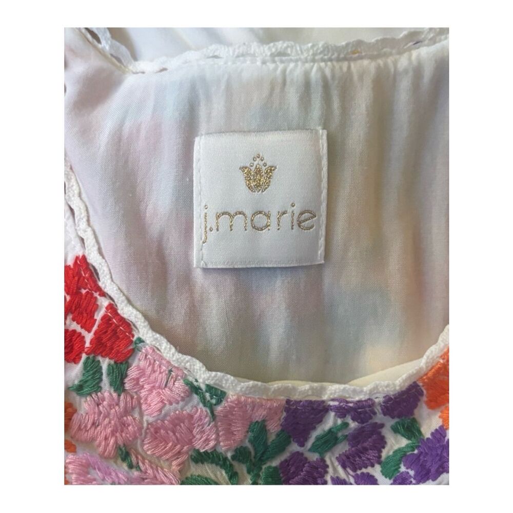 J. Marie Embroidered Mini Dress Size S - Picture 5 of 6